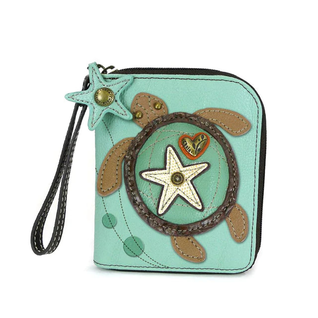 Sea Turtle Zip Around Wallet