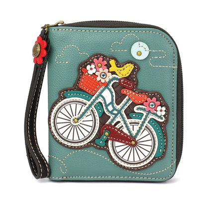 Bicycle Zip Around Wallet