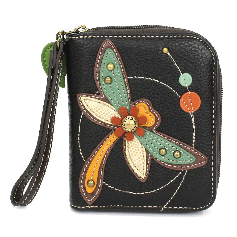 Dragonfly Zip Around Wallet