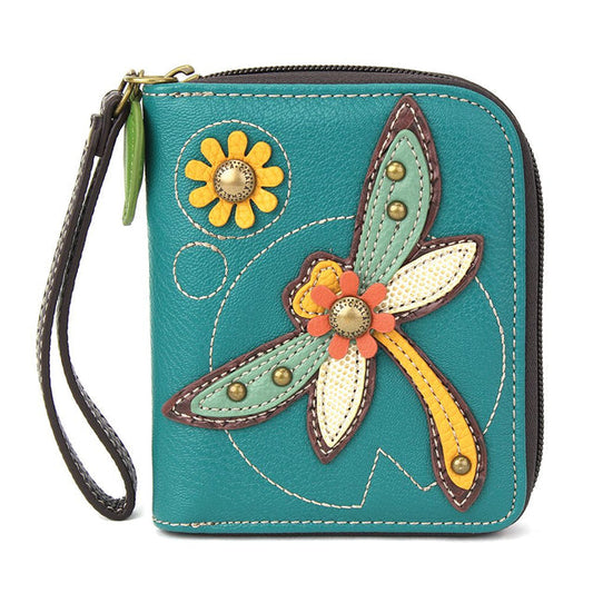 Dragonfly Zip Around Wallet