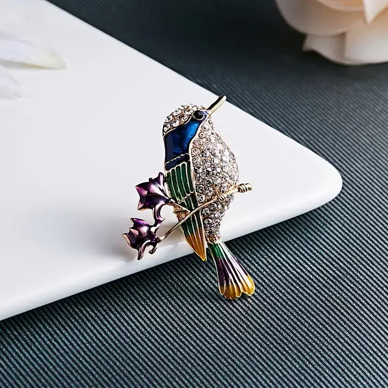 Elegant Brooch Owls