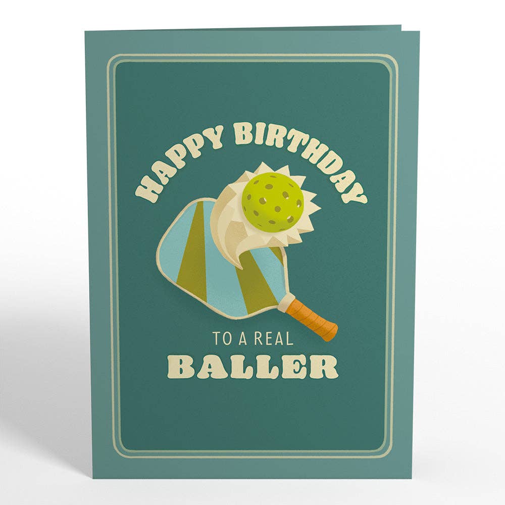 Pickleball Birthday Baller Lovepop Card