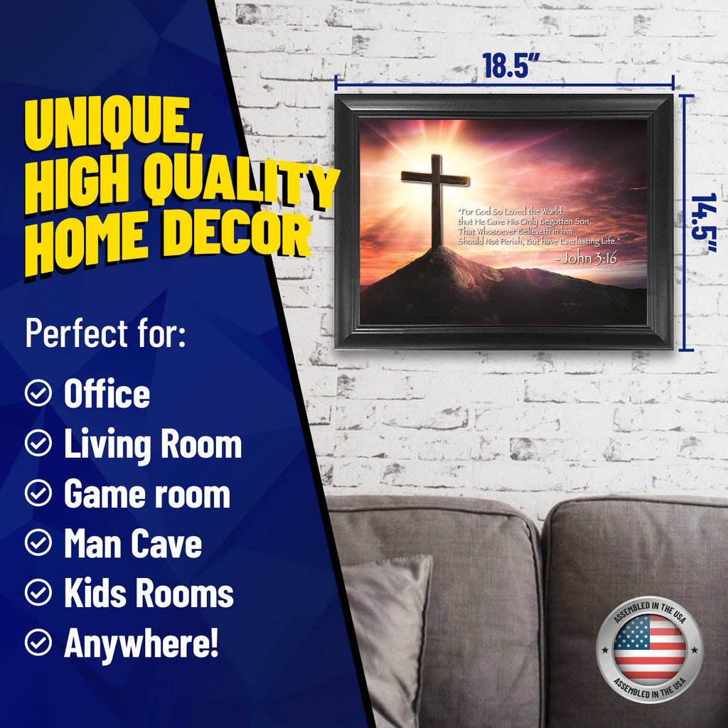 John 3:16 3D Lenticular Wall Art