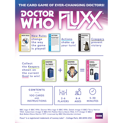 Doctor Who Fluxx Card Game