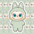 Pastel Green Labubu Vinyl Sticker