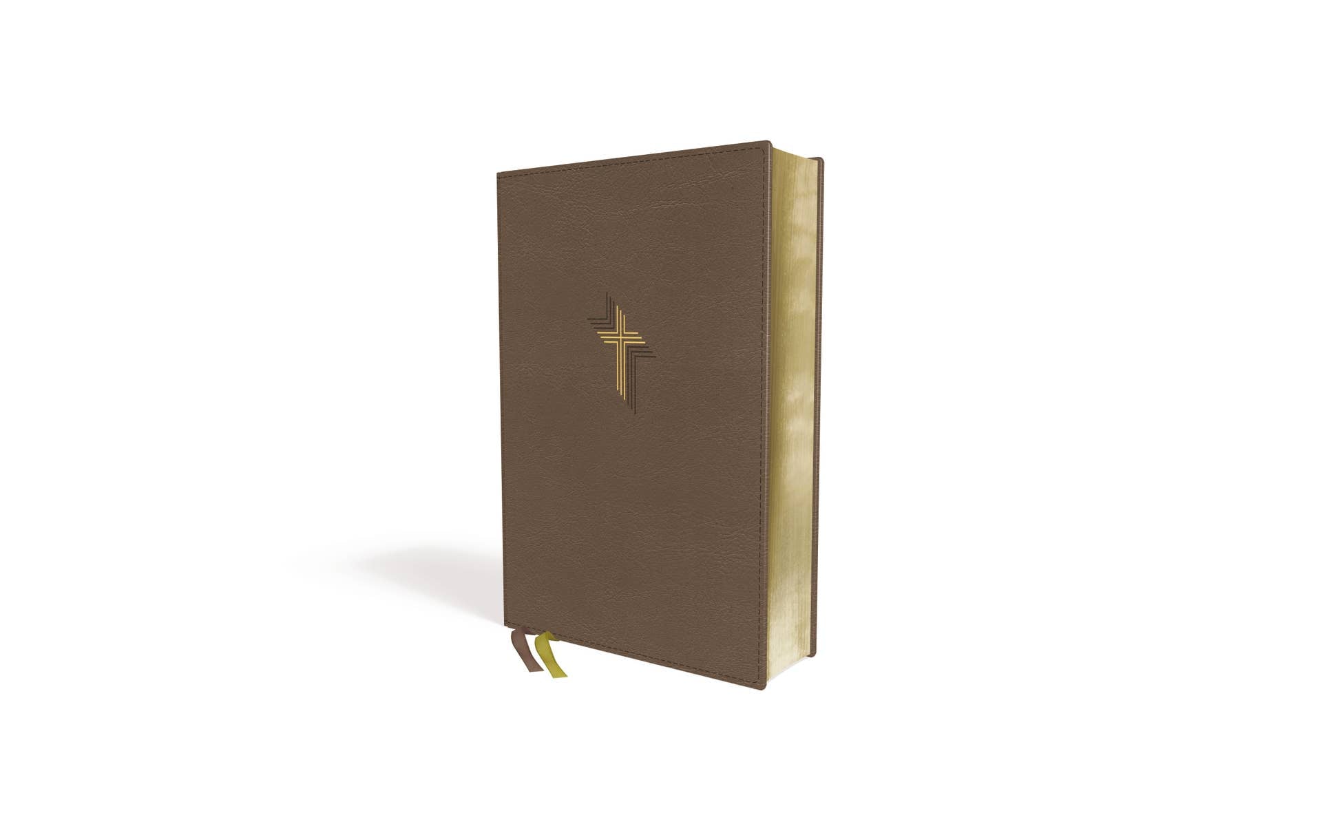 NIV Larger Print Compact Bible, Leathersoft, Brown