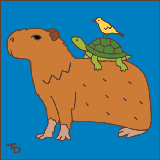 Capybara and Friends Tile