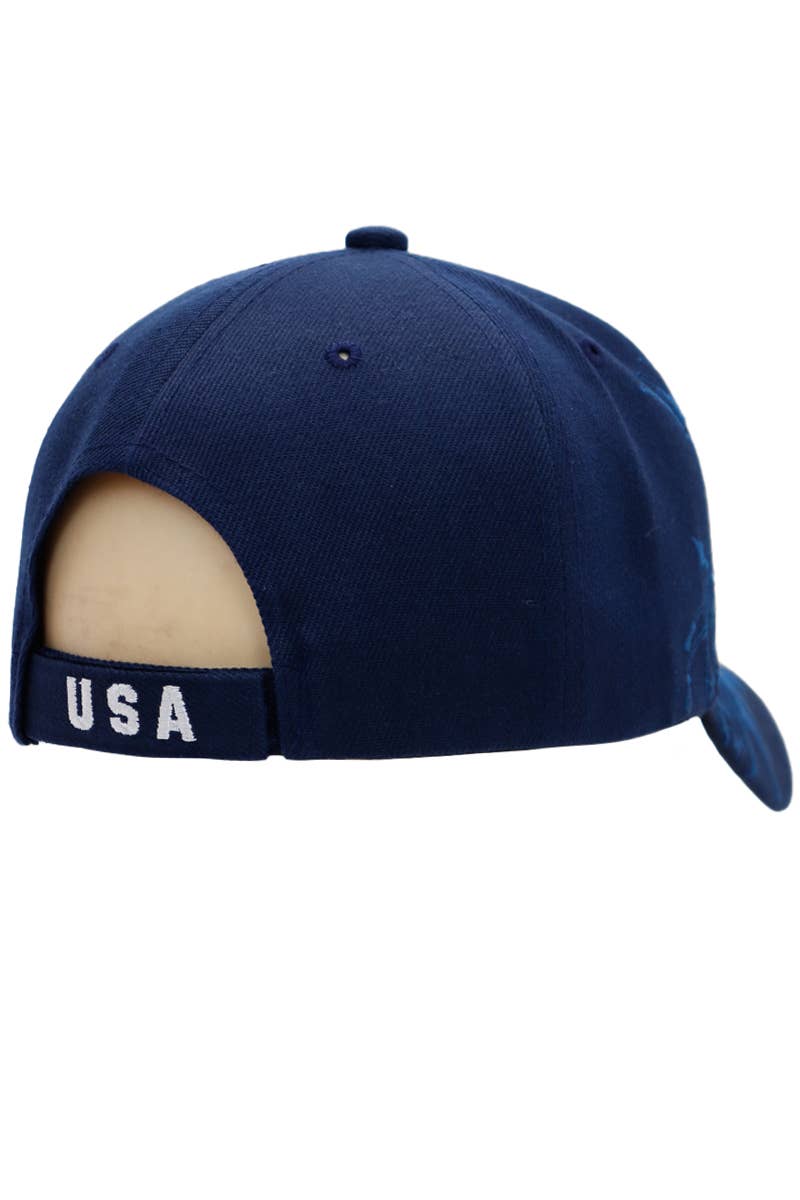 American Flag Bald Eagle Baseball Cap