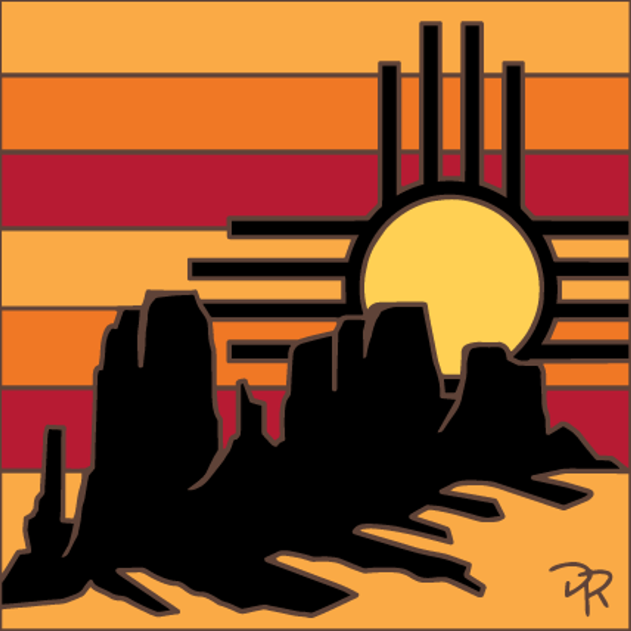 Zia Silhouette Tile