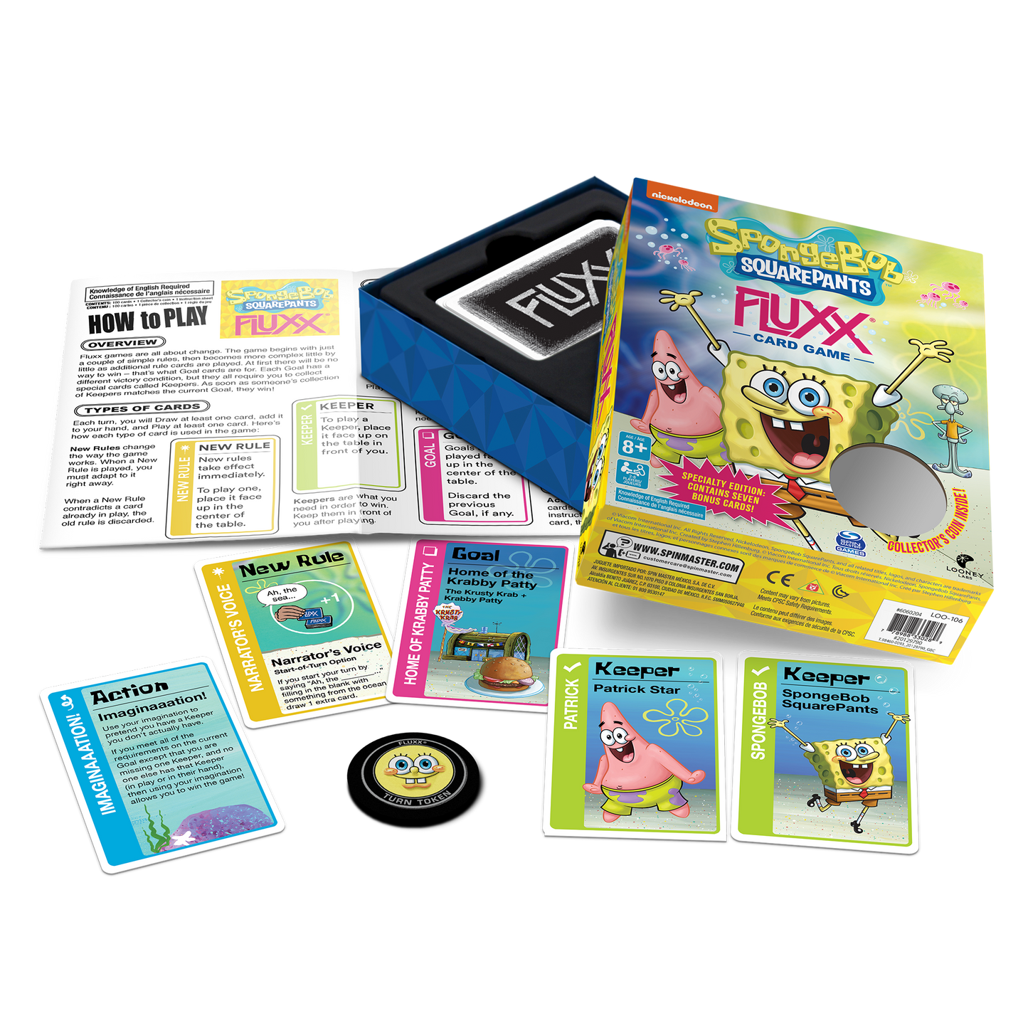 Spongebob Fluxx Card Game