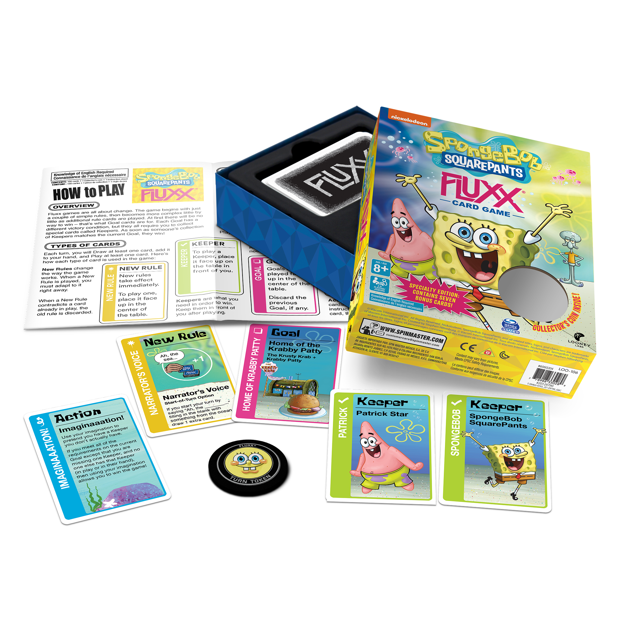 Spongebob Fluxx Card Game
