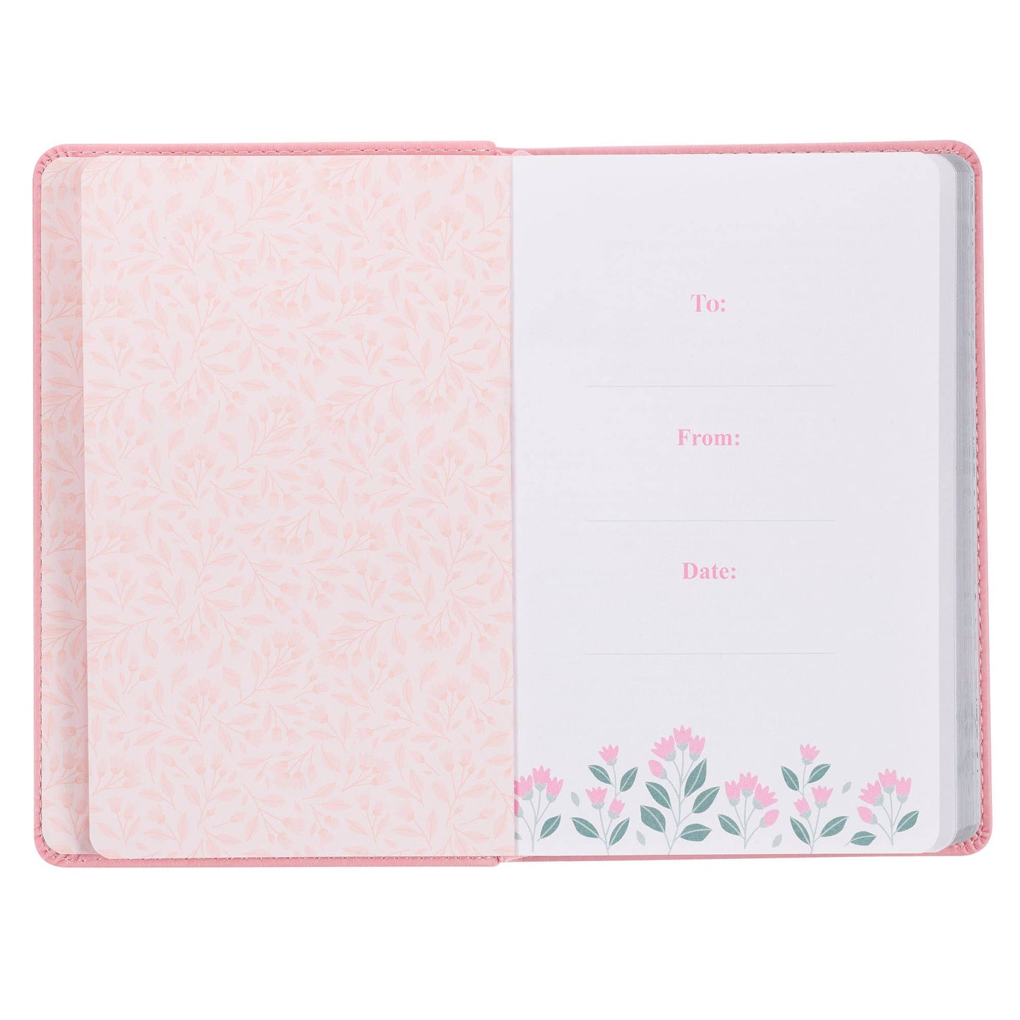 Look Up, Girl! Pink Faux Leather Devotional