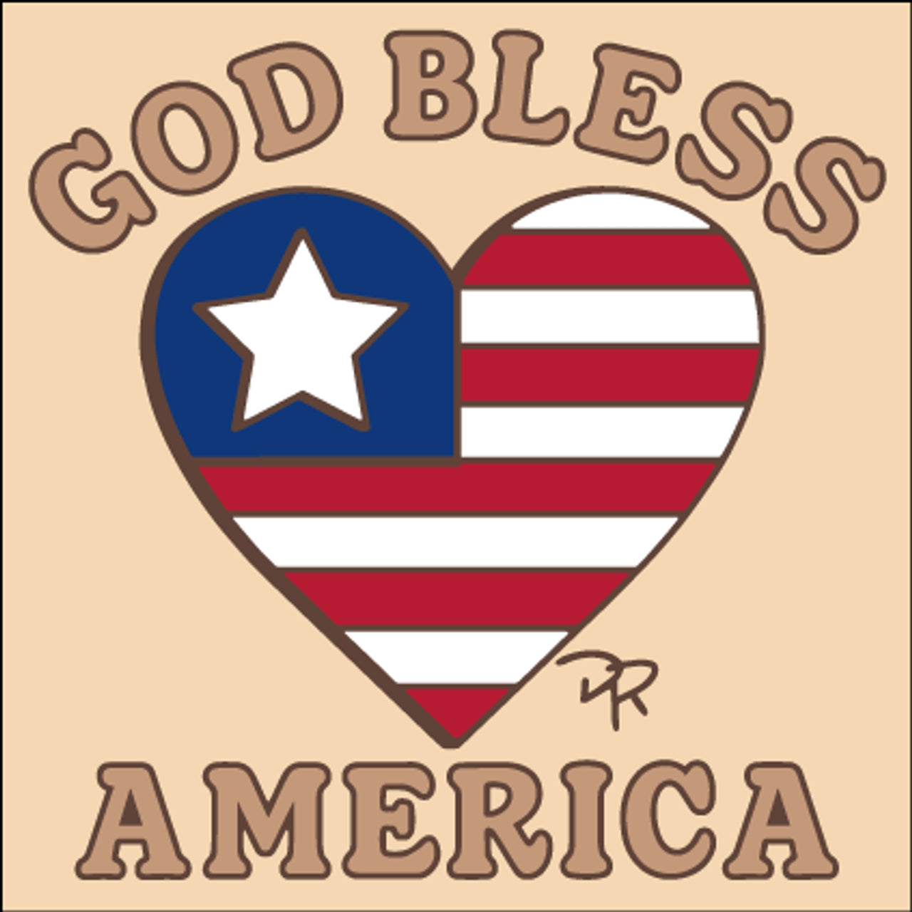 God Bless America Tile