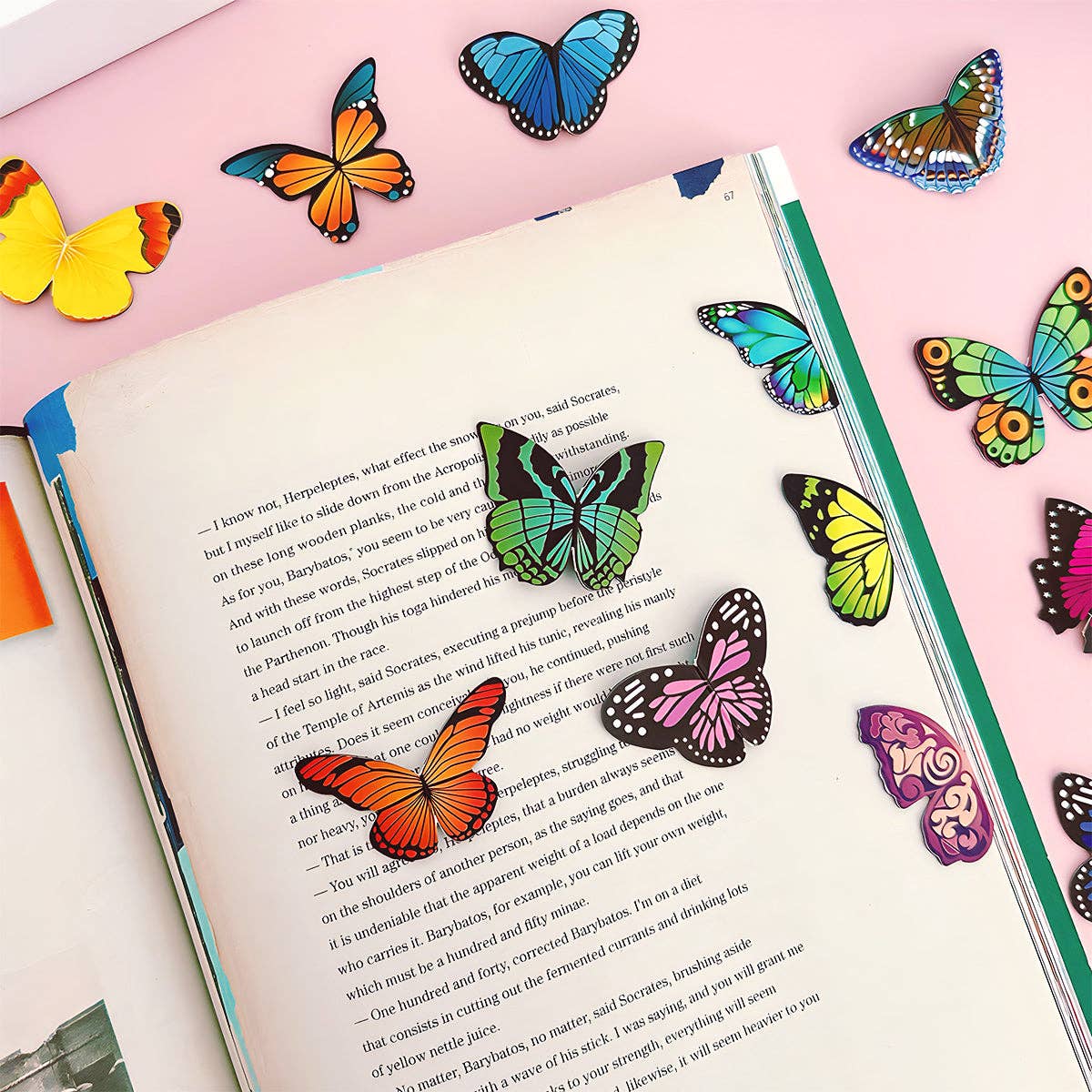 Magnetic Butterfly Bookmarks