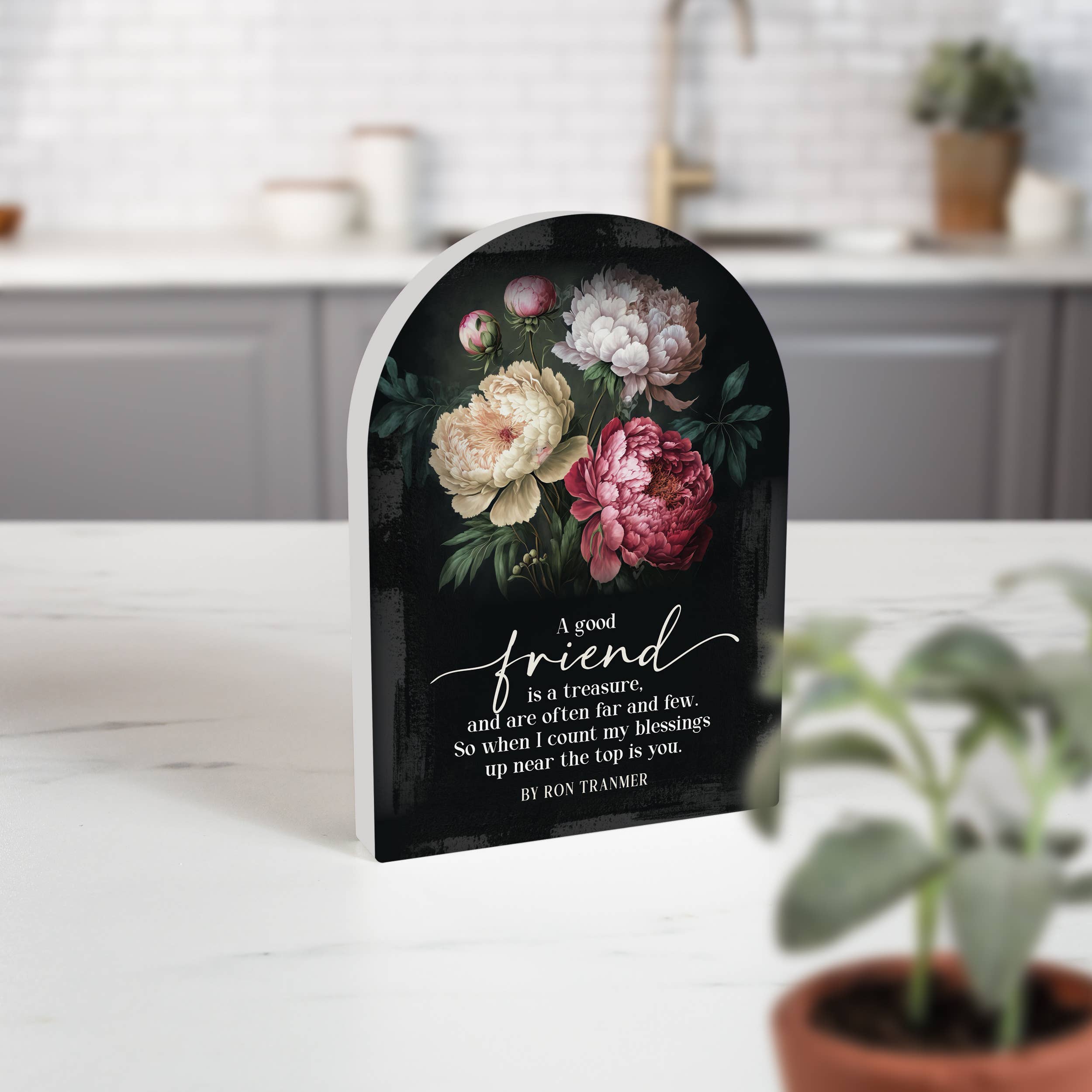 A Good Friend Is A Treasure..Wood Sign