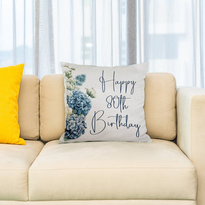 Happy 80th Birthday, Pillow Case