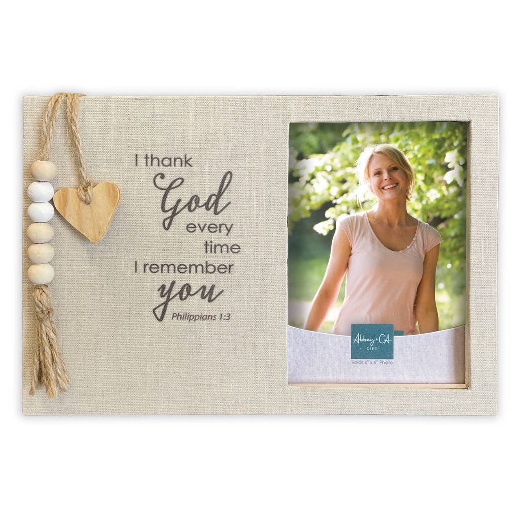 I Thank God Fabric Frame