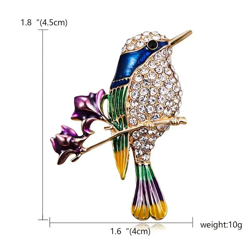 Elegant Brooch Owls