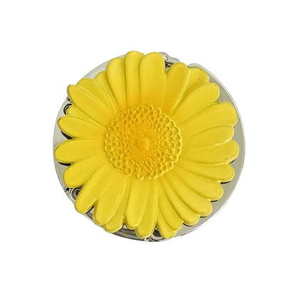 Purse Hook Hanger, Foldable Handbag Table H: Sunflower