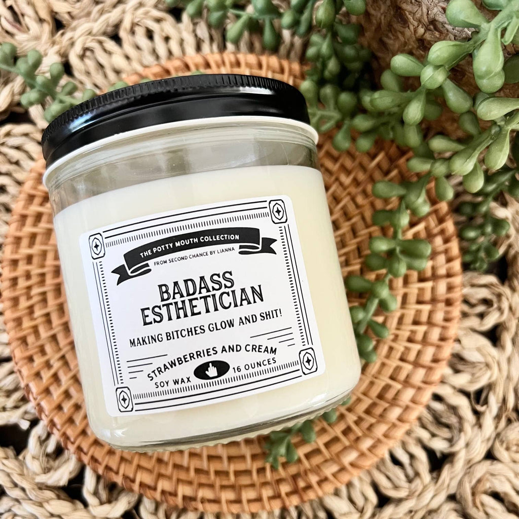 Badass Esthetician Potty Mouth Candle