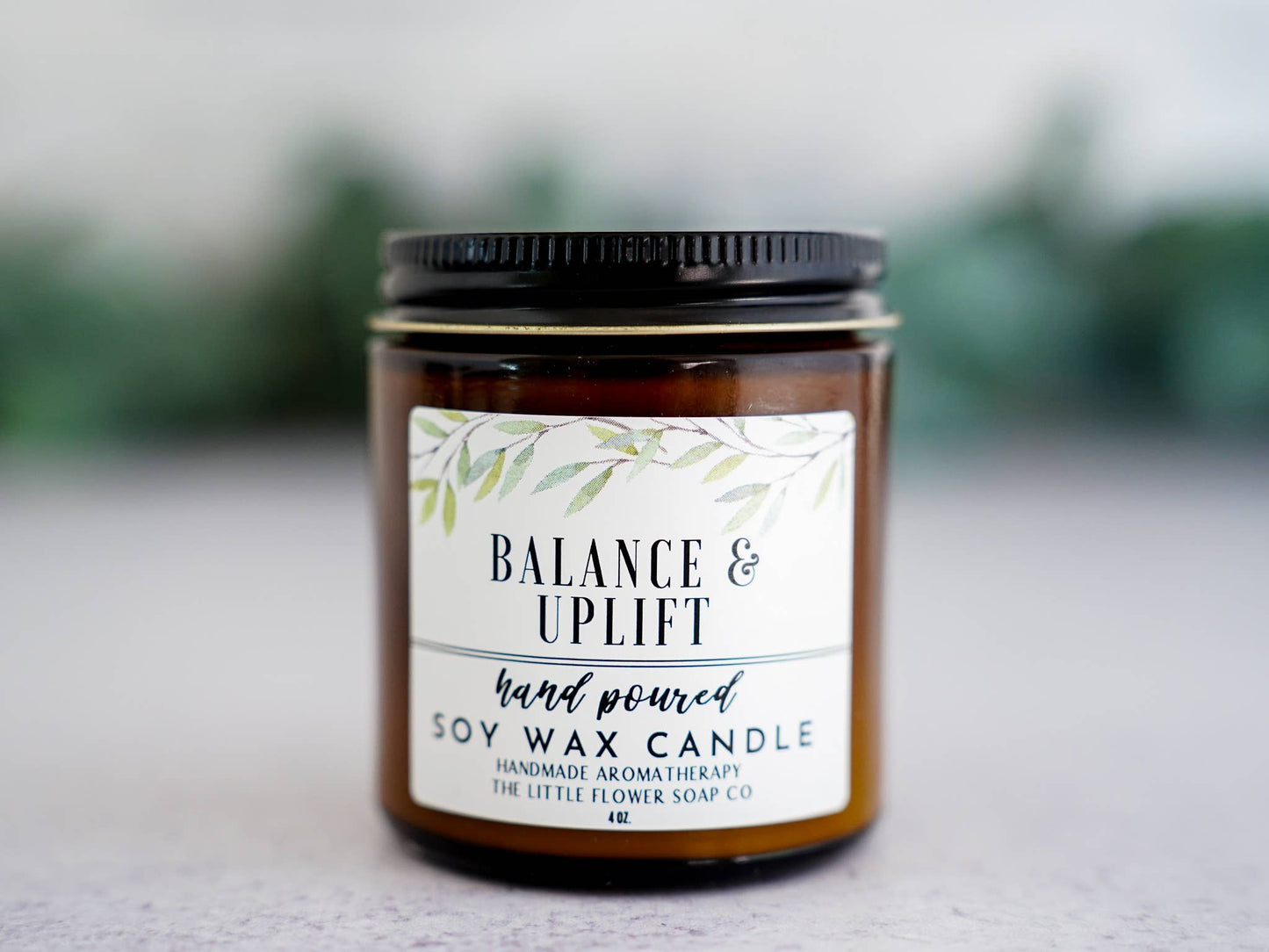 The Little Flower Soap Co - Balance and Uplift 4oz Soy Candle