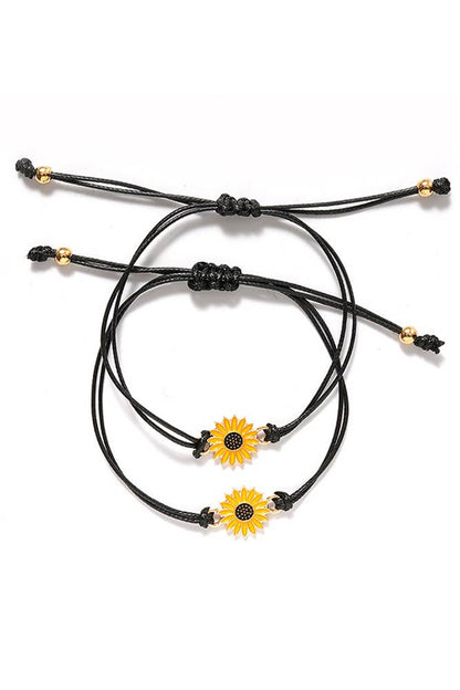 Sunflower Braided Bracelet