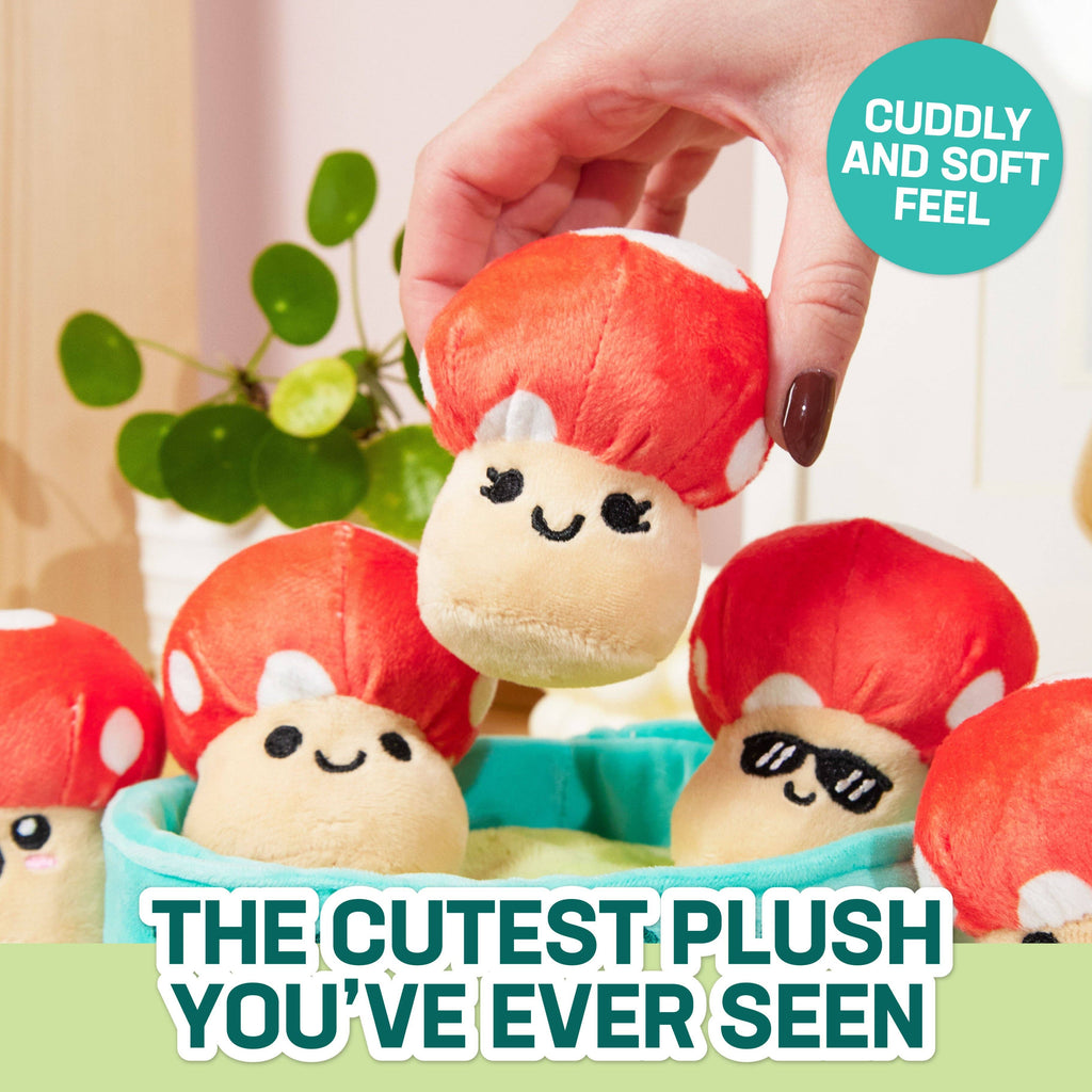 Emotional Support Mushrooms - Set of 5 Fungi Friends