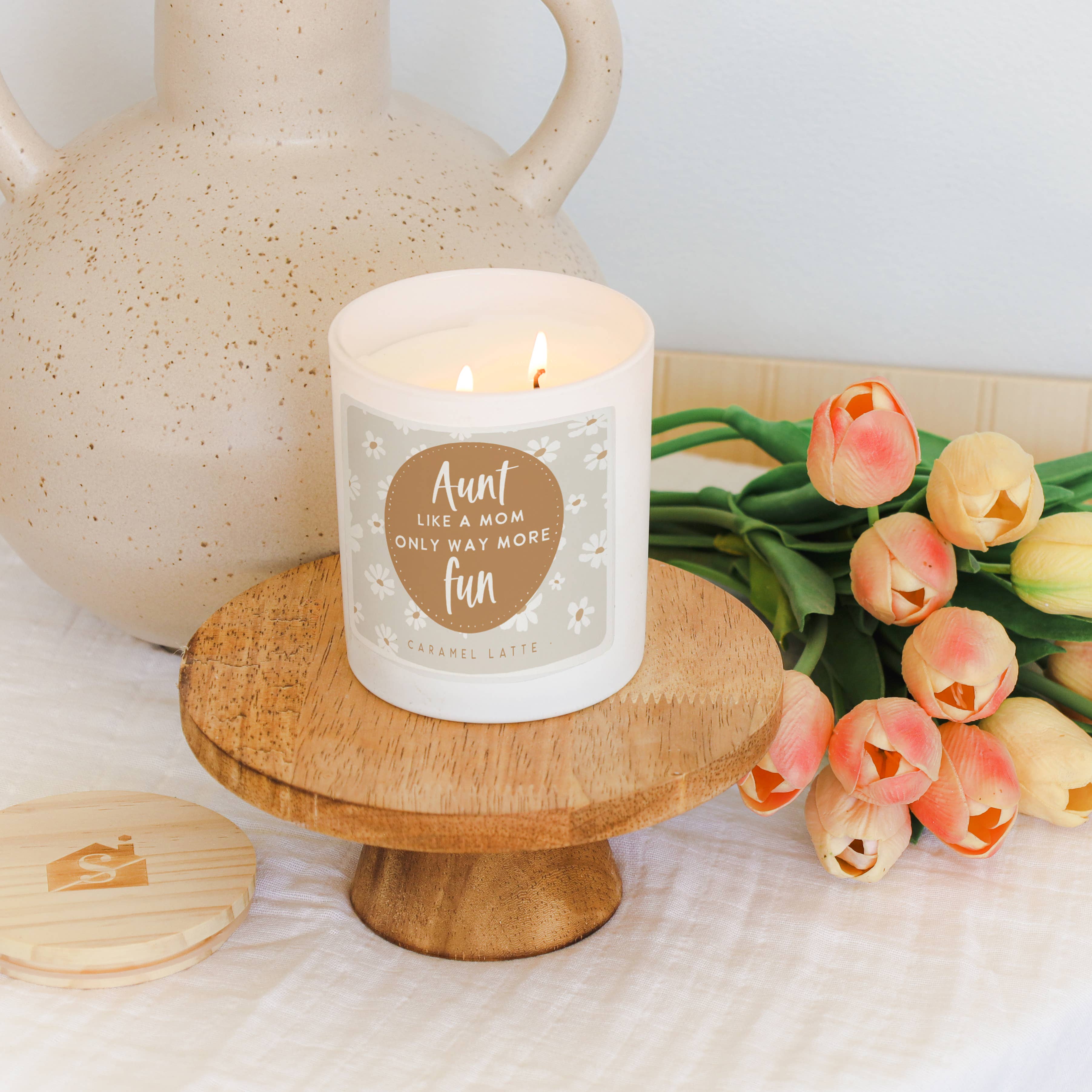 Aunt Like Mom Only Way More Fun Candle