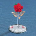I Love You Glass Red Rose