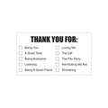 Thank You For Novelty Cards
