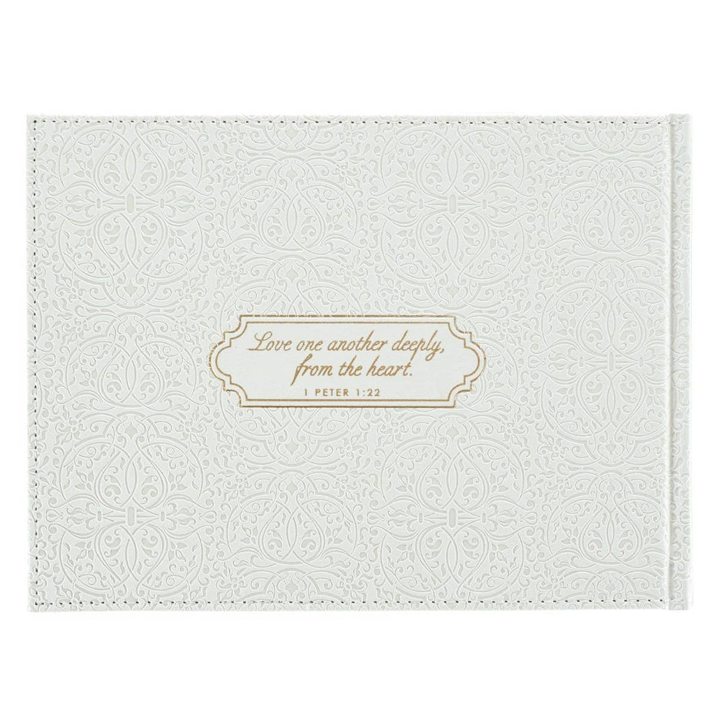 Guest Book White/Gold Mr. & Mrs. Our Wedding