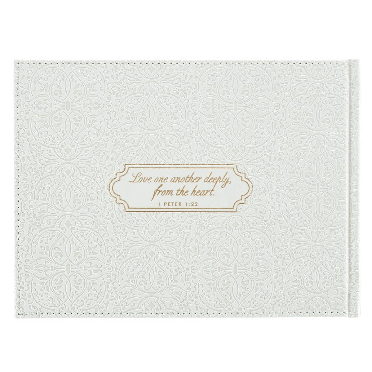 Guest Book White/Gold Mr. & Mrs. Our Wedding