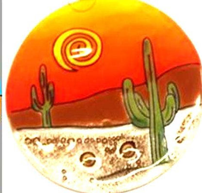 Cactus Day Scene Ornament Suncatcher