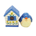 Bird and Birdhouse Magnetic Salt and Pepper Shaker Set