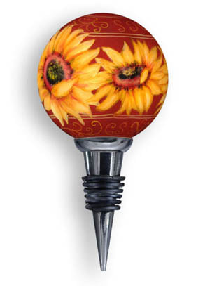 Sunflower Wine Bottle Stopper