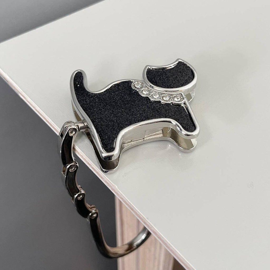 Foldable Purse Hook Hanger: Purple Baguette