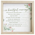 A Beautiful Marriage Framed Sign