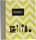 Green Chevron Stripe Recipe Book/Binder