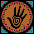 Healing Hand w/Native American Border Tile