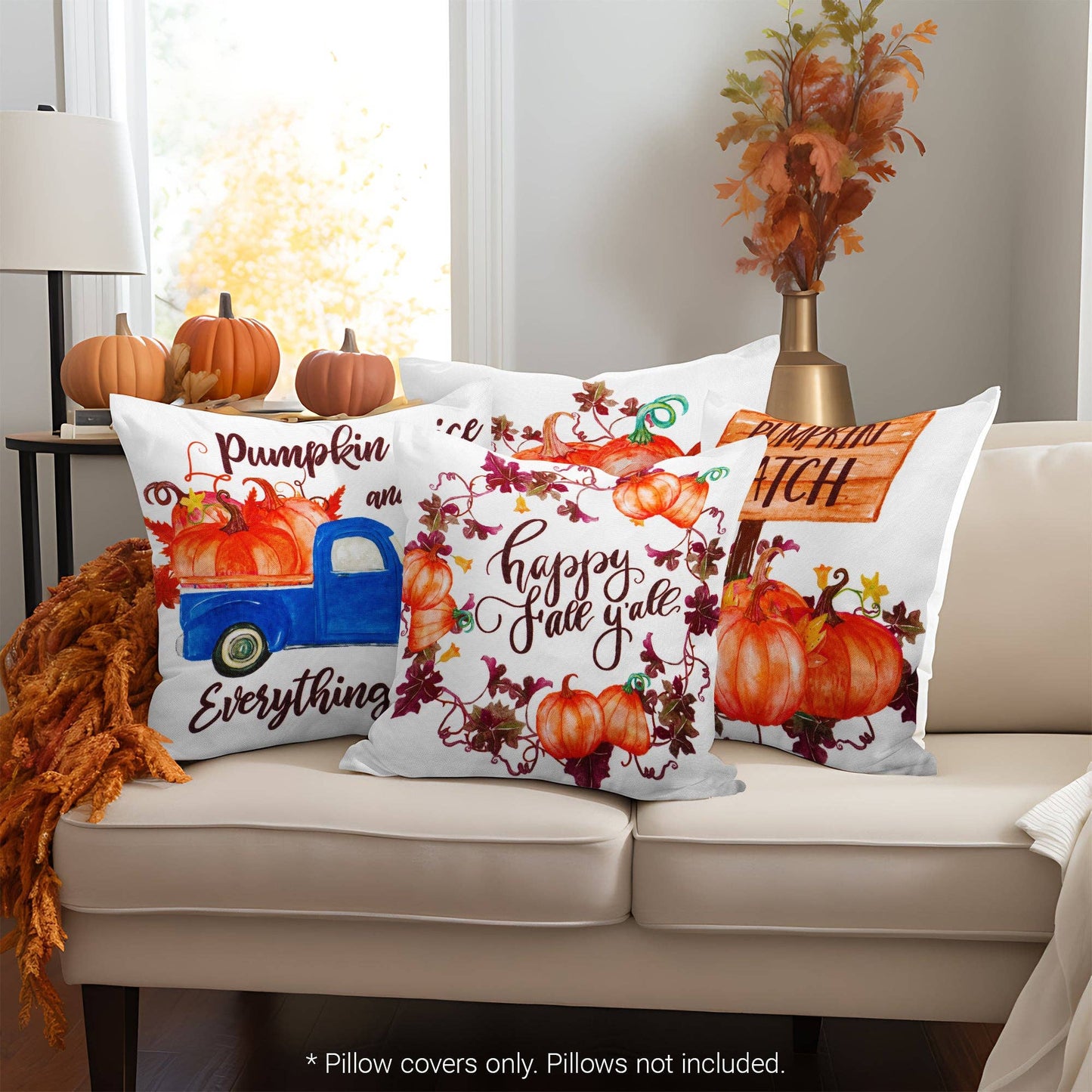 Fall Decoration Farmhouse Throw Pillows