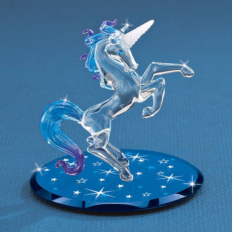 Starlight Glass Unicorn Figurine