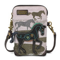 Safari Horse Canvas Cellphone Crossbody