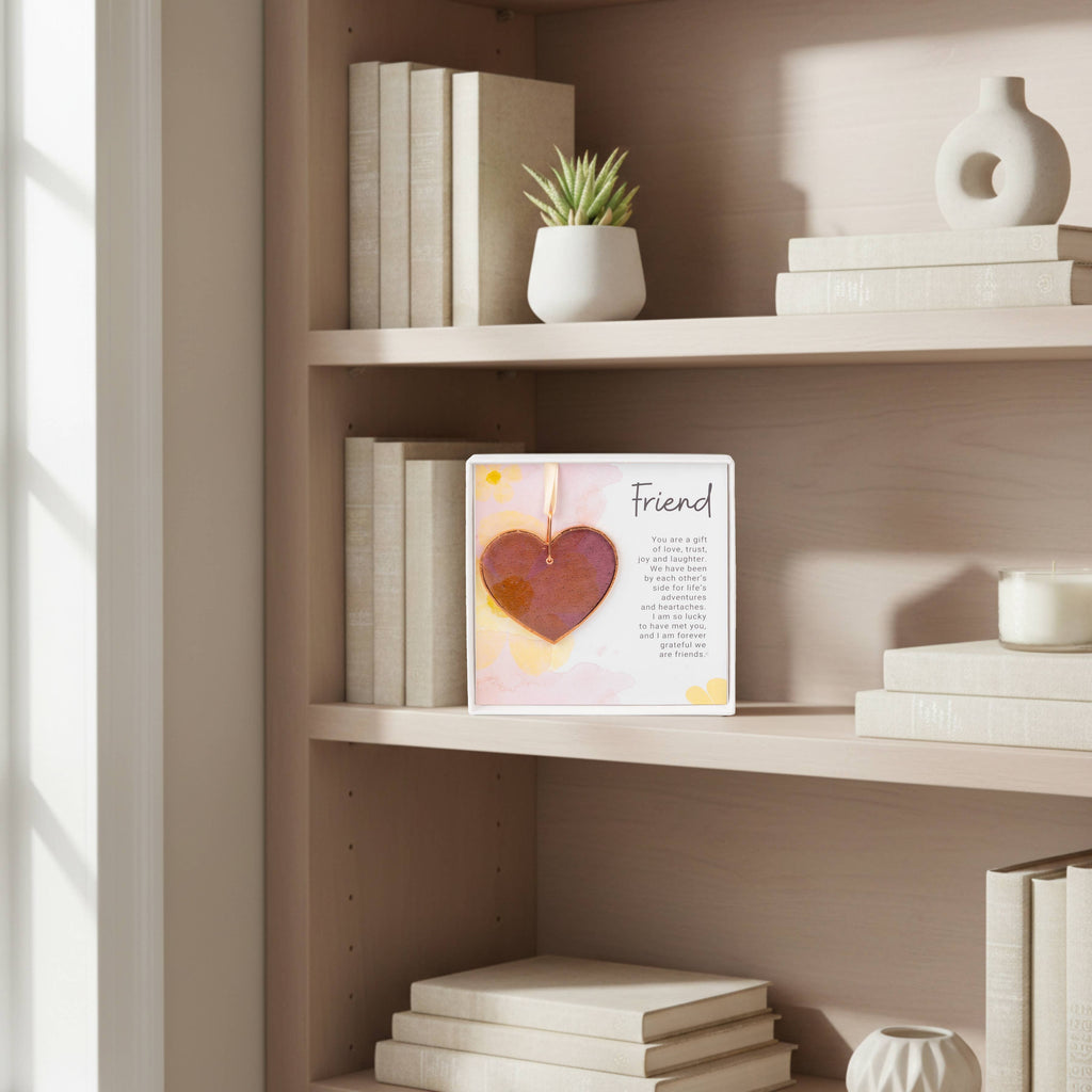 Friend Keepsake Gift – Handmade Stained Glass Heart