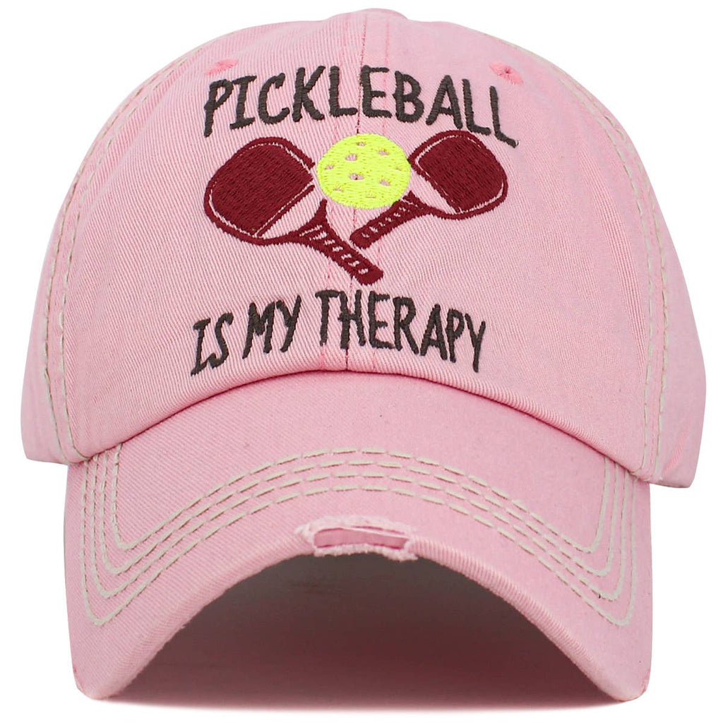 Pickleball Washed Vintage Pink Ballcap