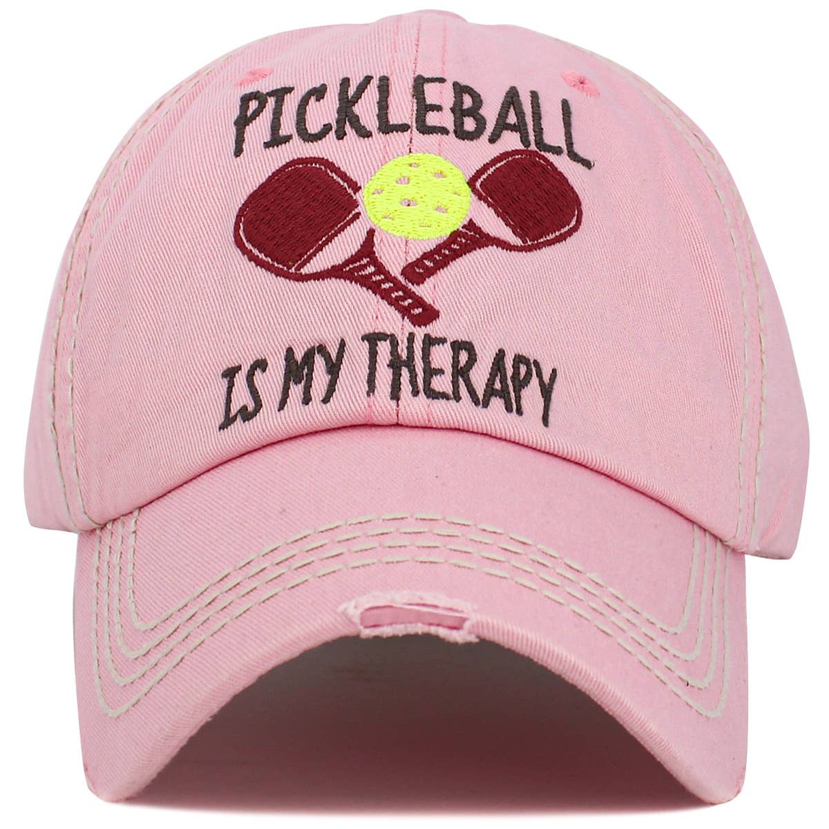 Pickleball Washed Vintage Pink Ballcap