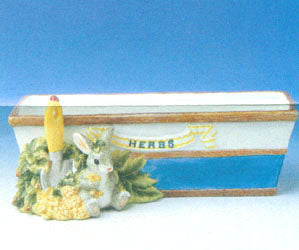 Ceramic Herb Charming Tails Planter