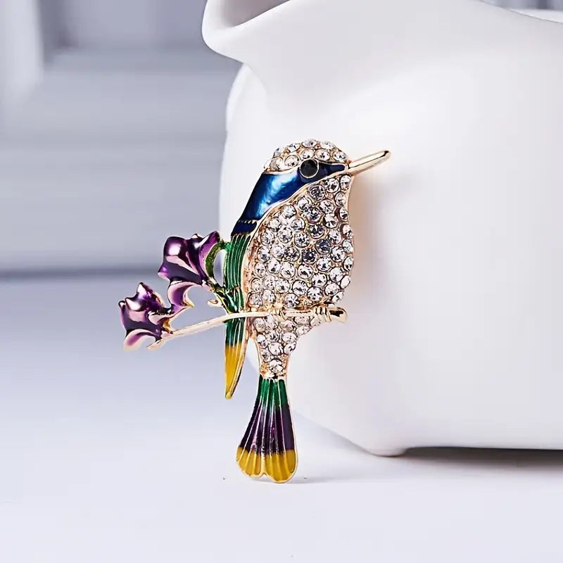 Elegant Brooch Owls