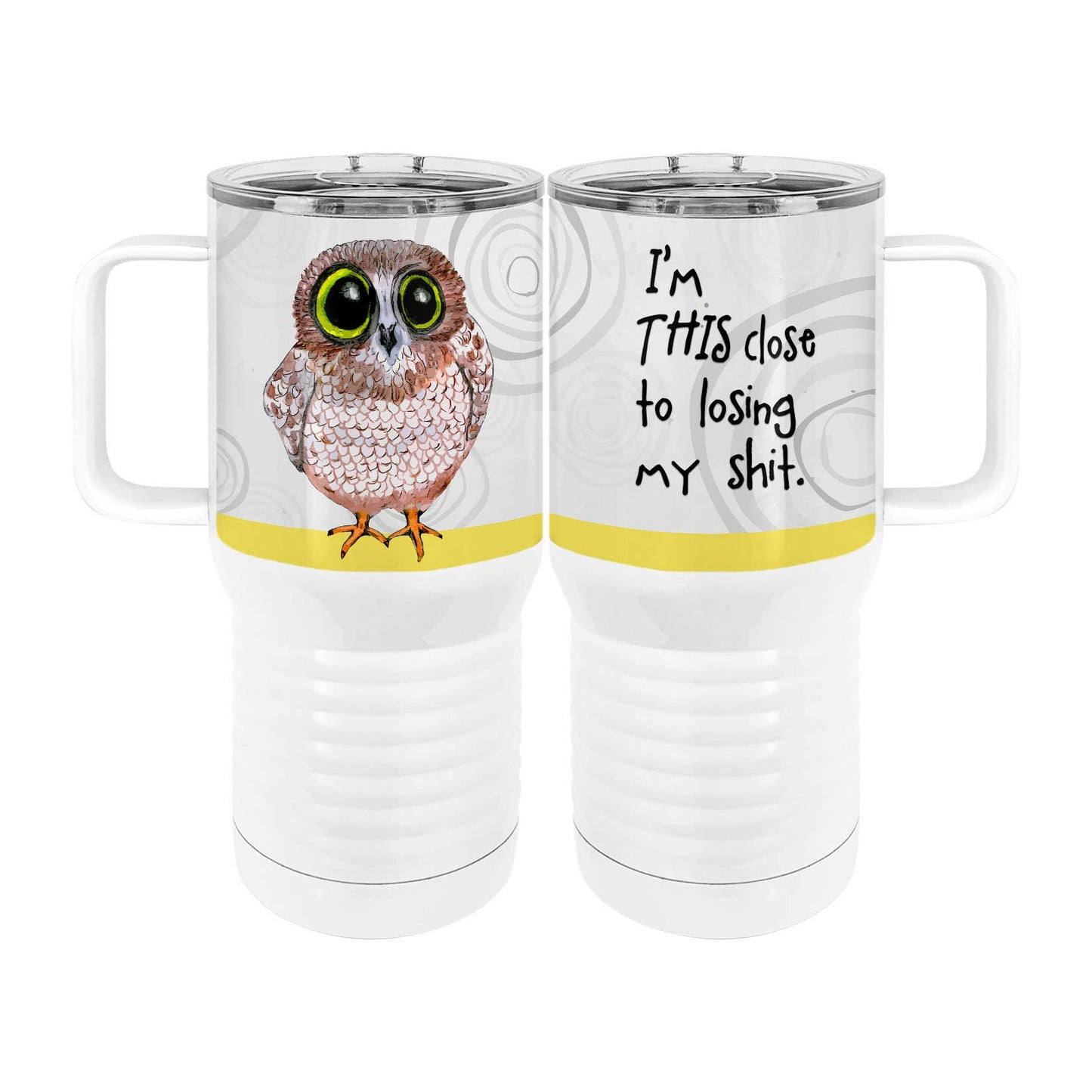 Losing It Owl Travel Tumbler