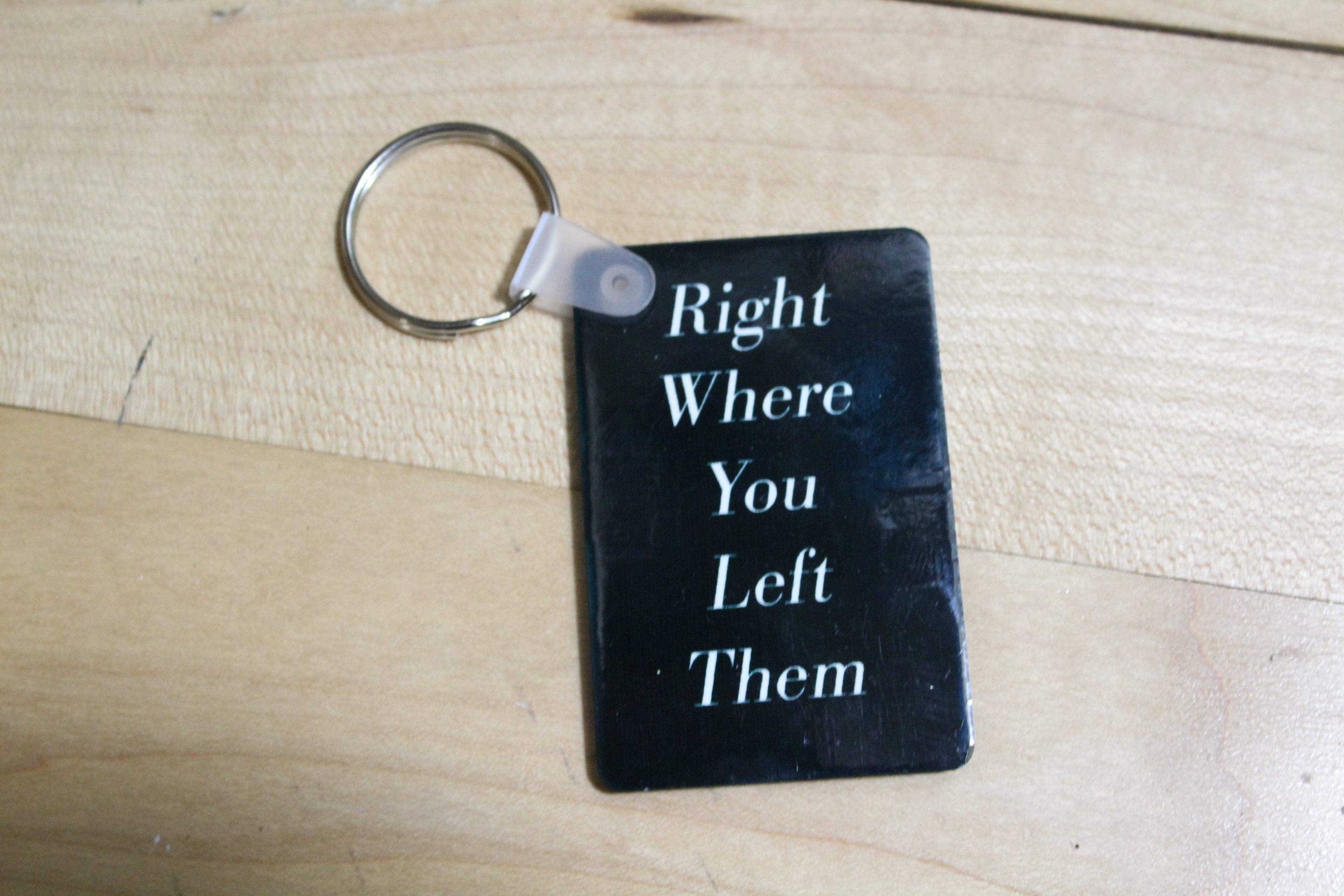 Right Where You Left Them Keychain