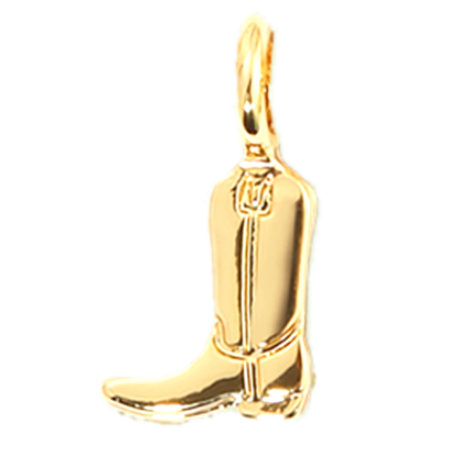 Charm Garden Gold Cowboy Boot